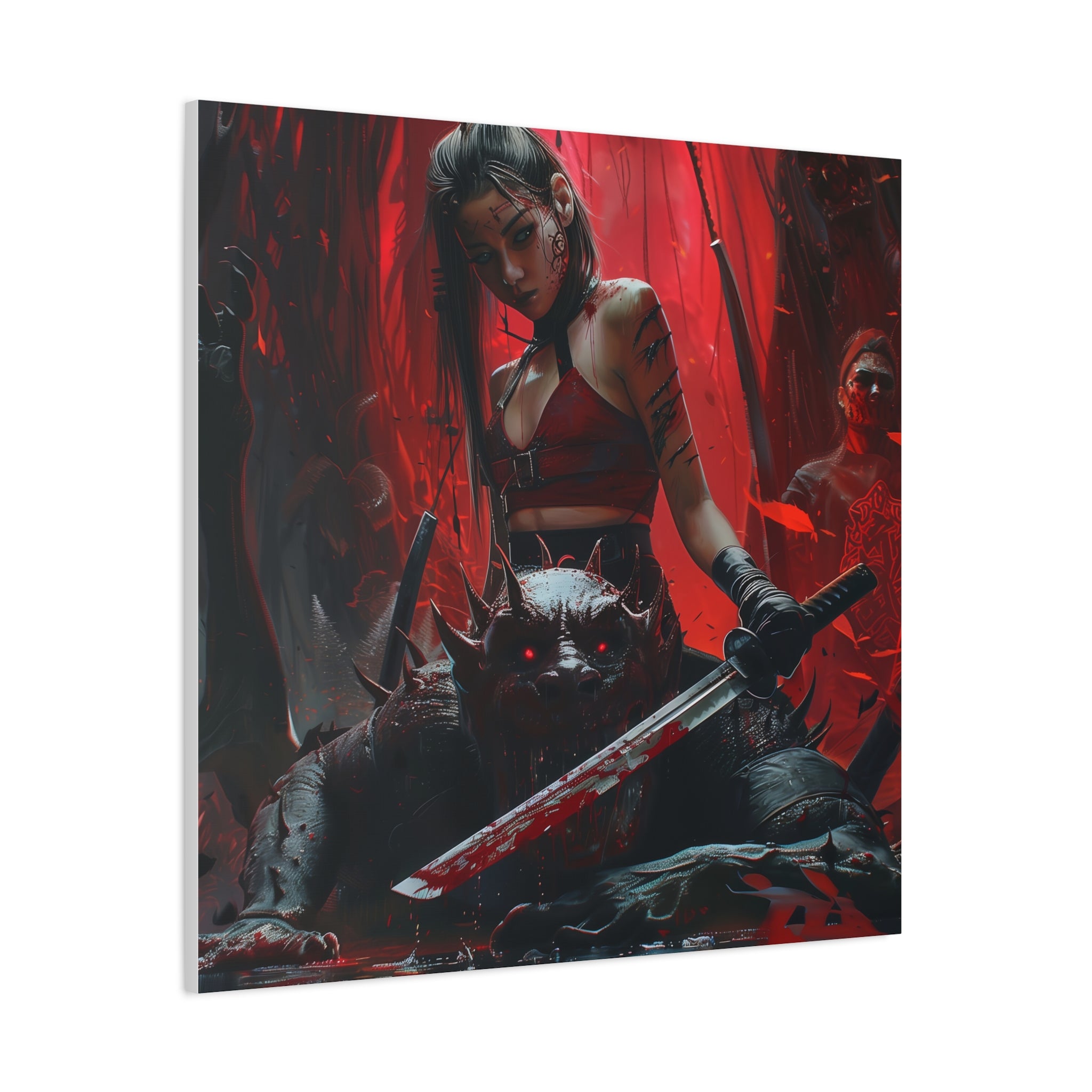 Gothic Canvas Art - Demon Slayer Fantasy Wall Decor
