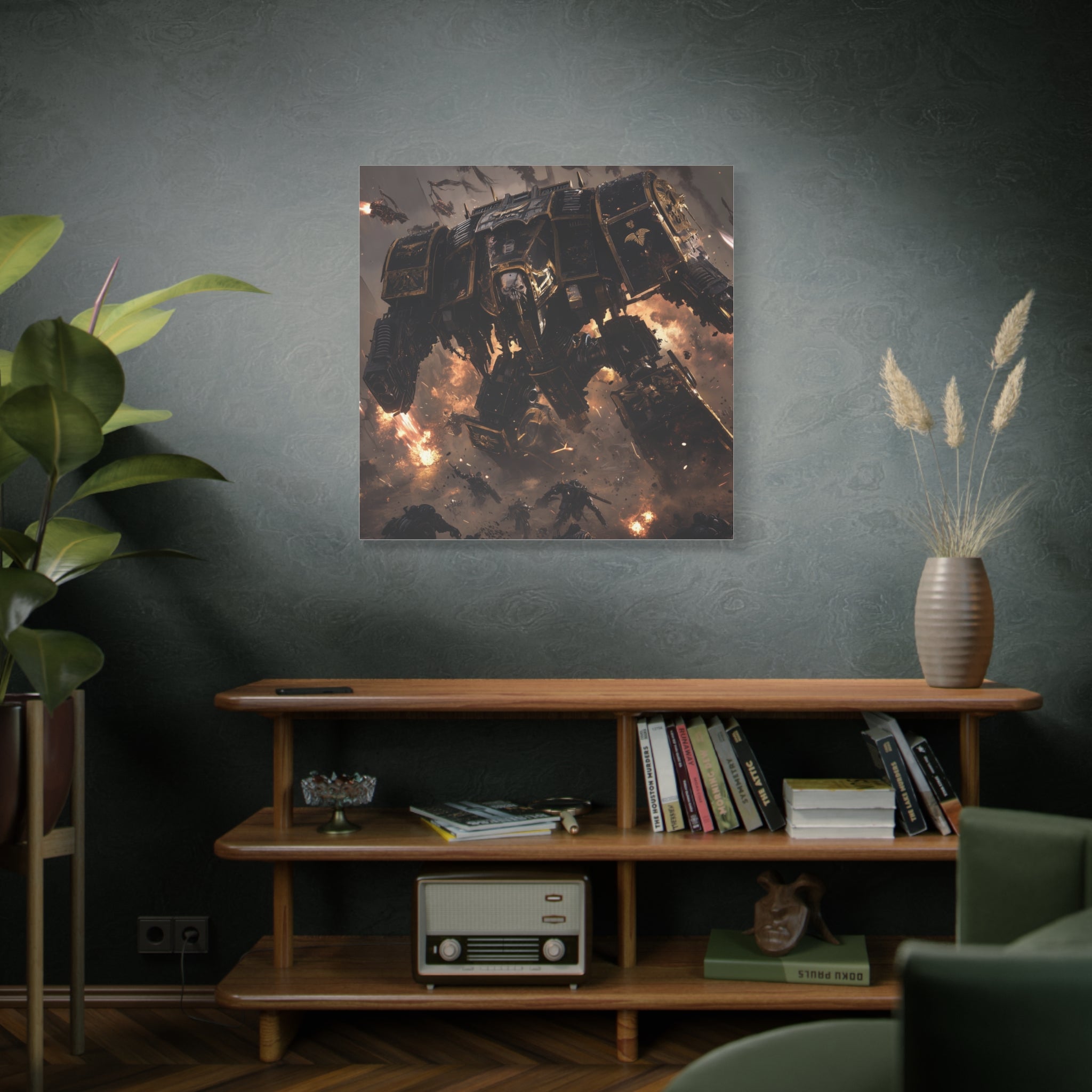 Warhammer 40K Wall Art Canvas – Sci-Fi Battle Scene