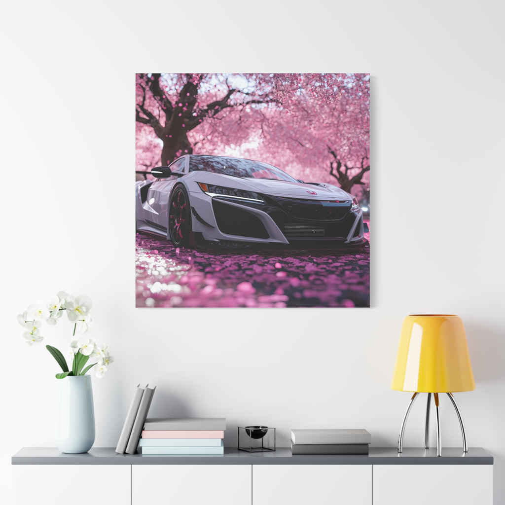 Honda NSX Type R in a Pink Cherry Blossom Field