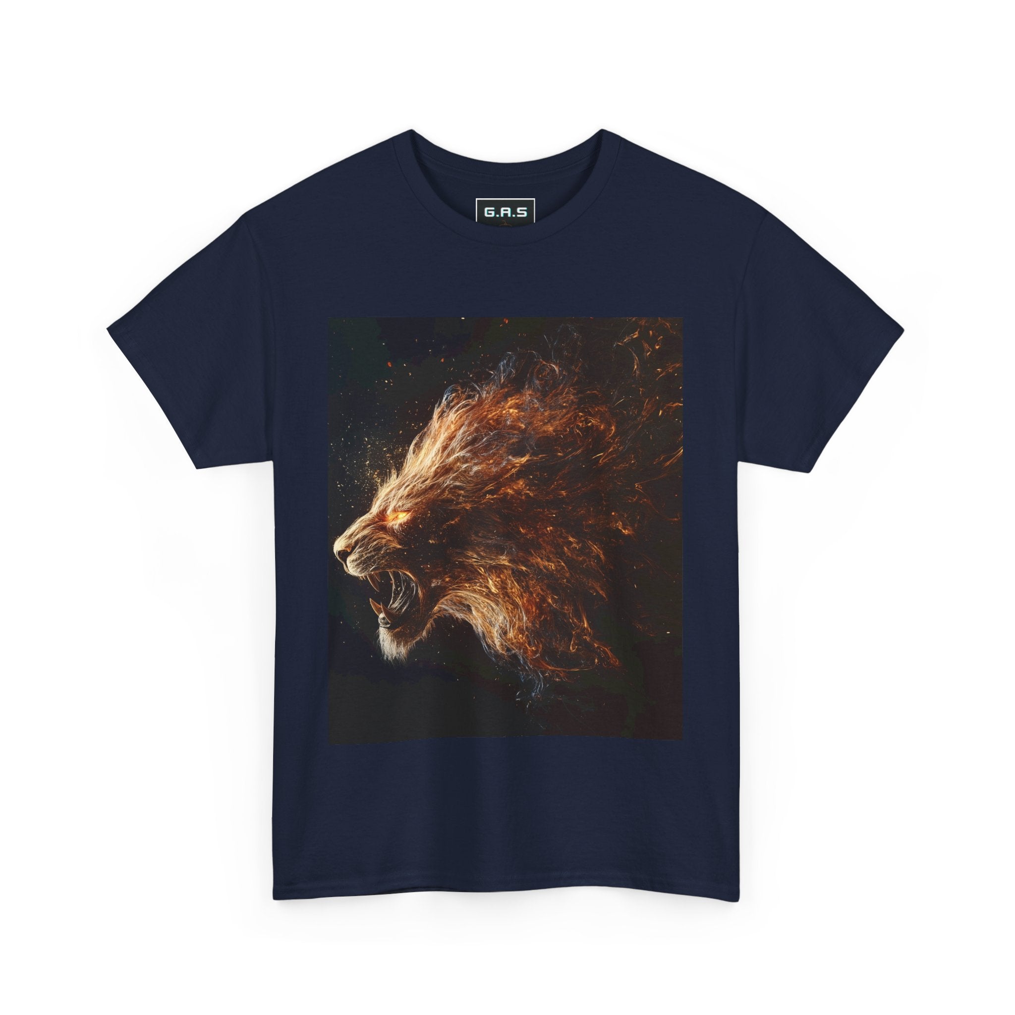 Majestic Fire Lion Graphic Tee