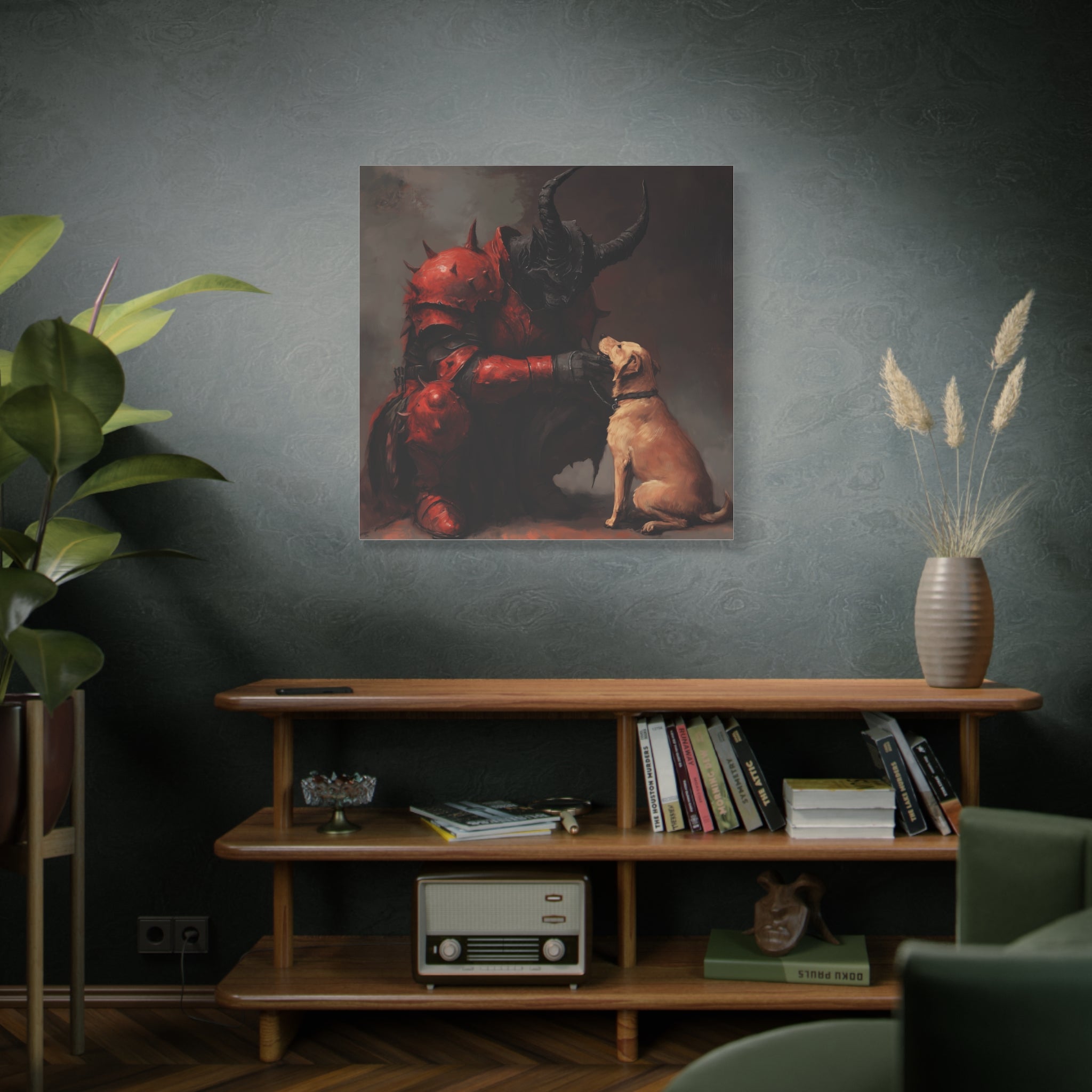 Epic Bond Canvas Wall Art - Demon & Dog Design