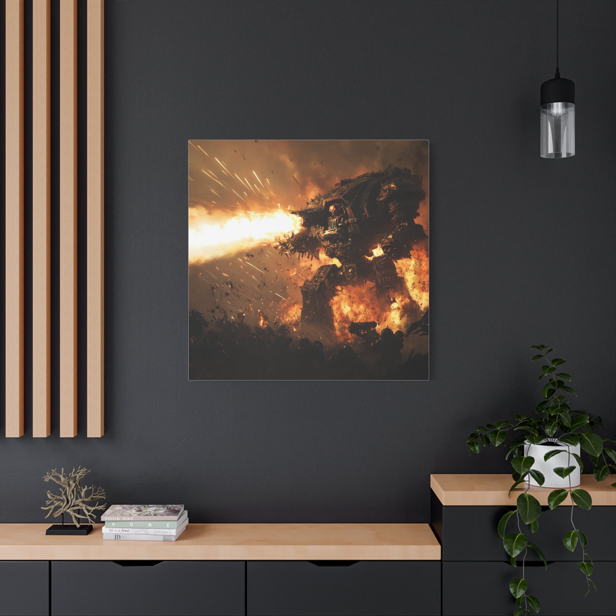 40K Titan Battle Wall Decor