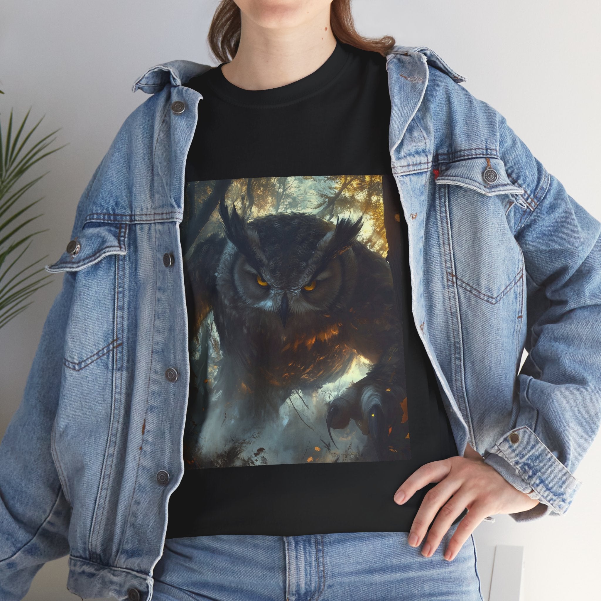 Mystical Owlbear T-Shirt | Unisex Heavy Cotton Tee