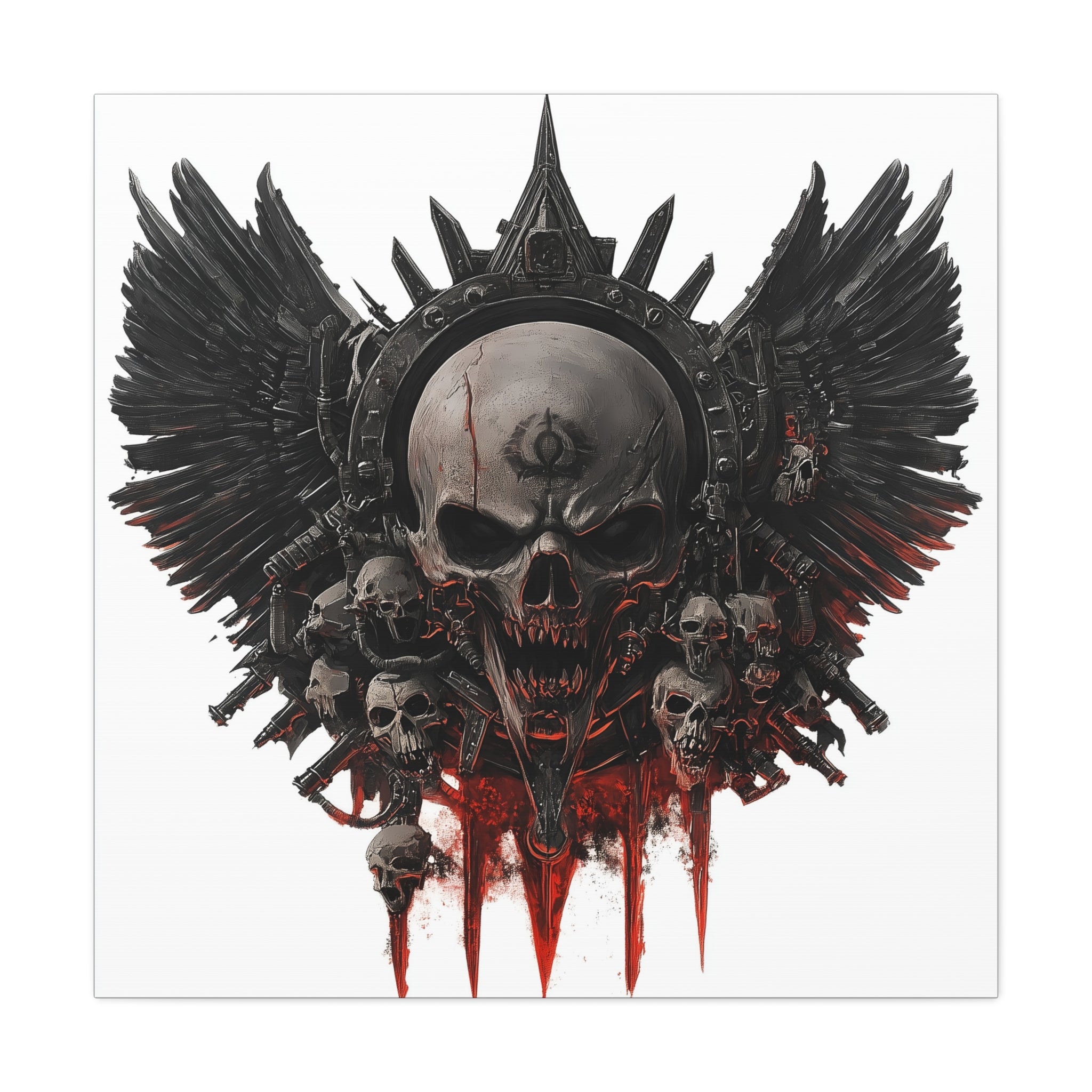 Warhammer 40K Crest Design - Dark Fantasy Wall Decor