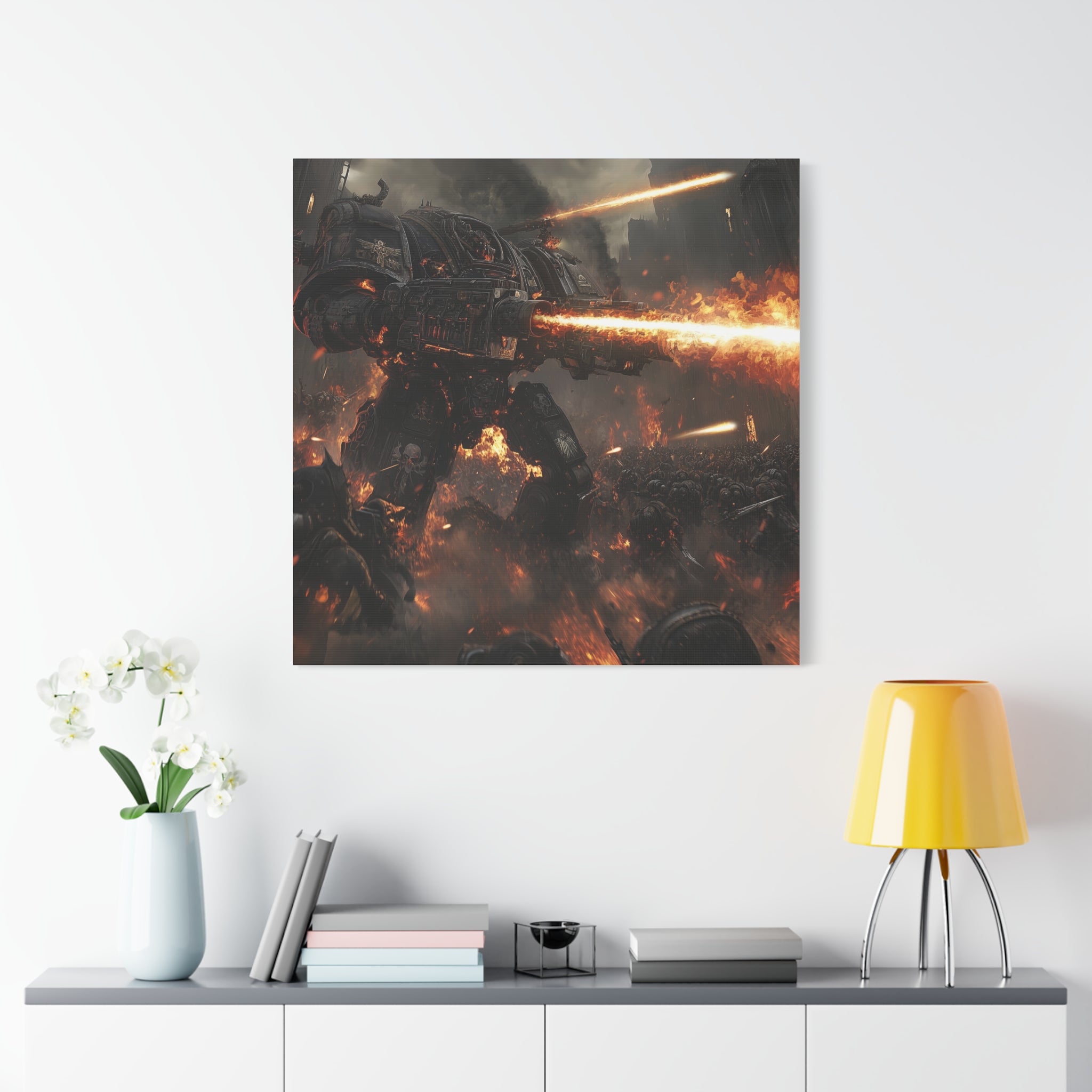 Warhammer 40K Titan Battle Scene