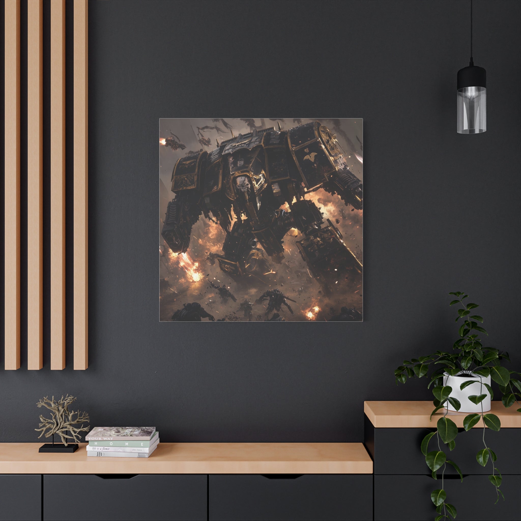Warhammer 40K Wall Art Canvas – Sci-Fi Battle Scene