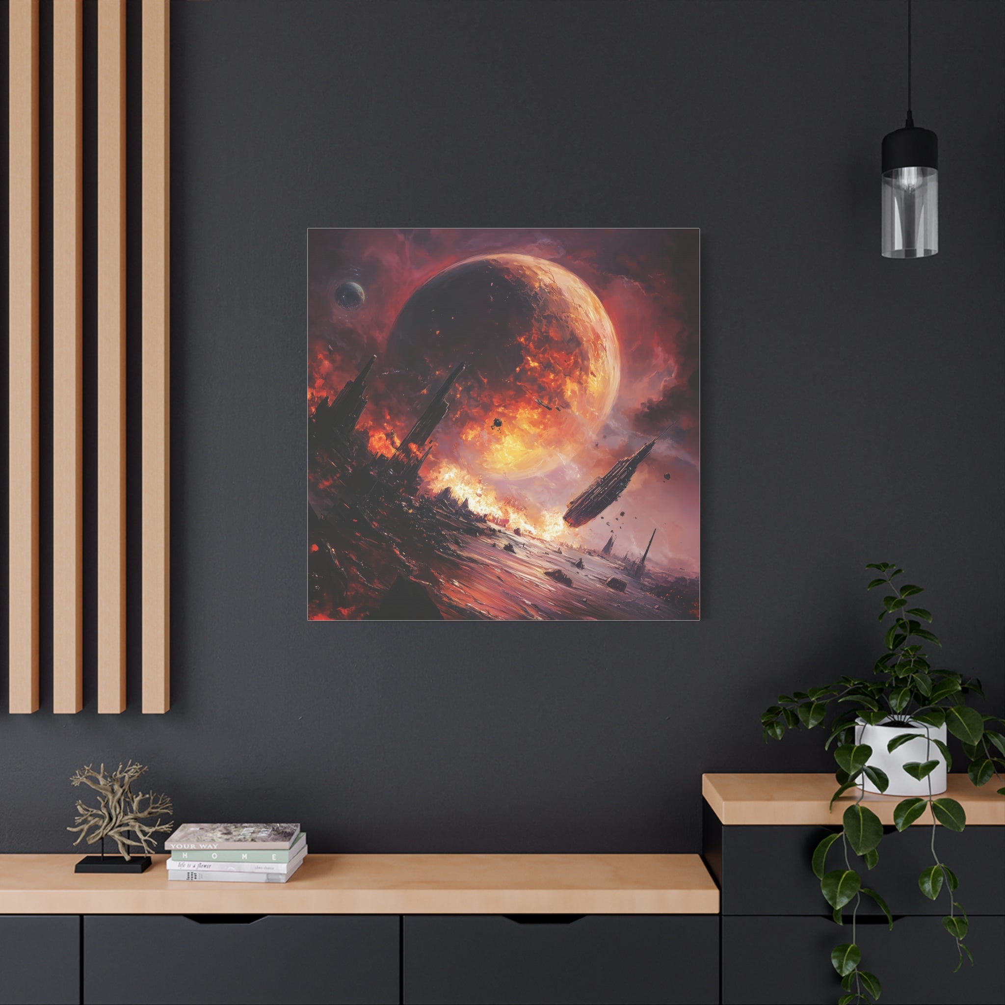 Cosmic Art Canvas - Sci-Fi Wall Decor