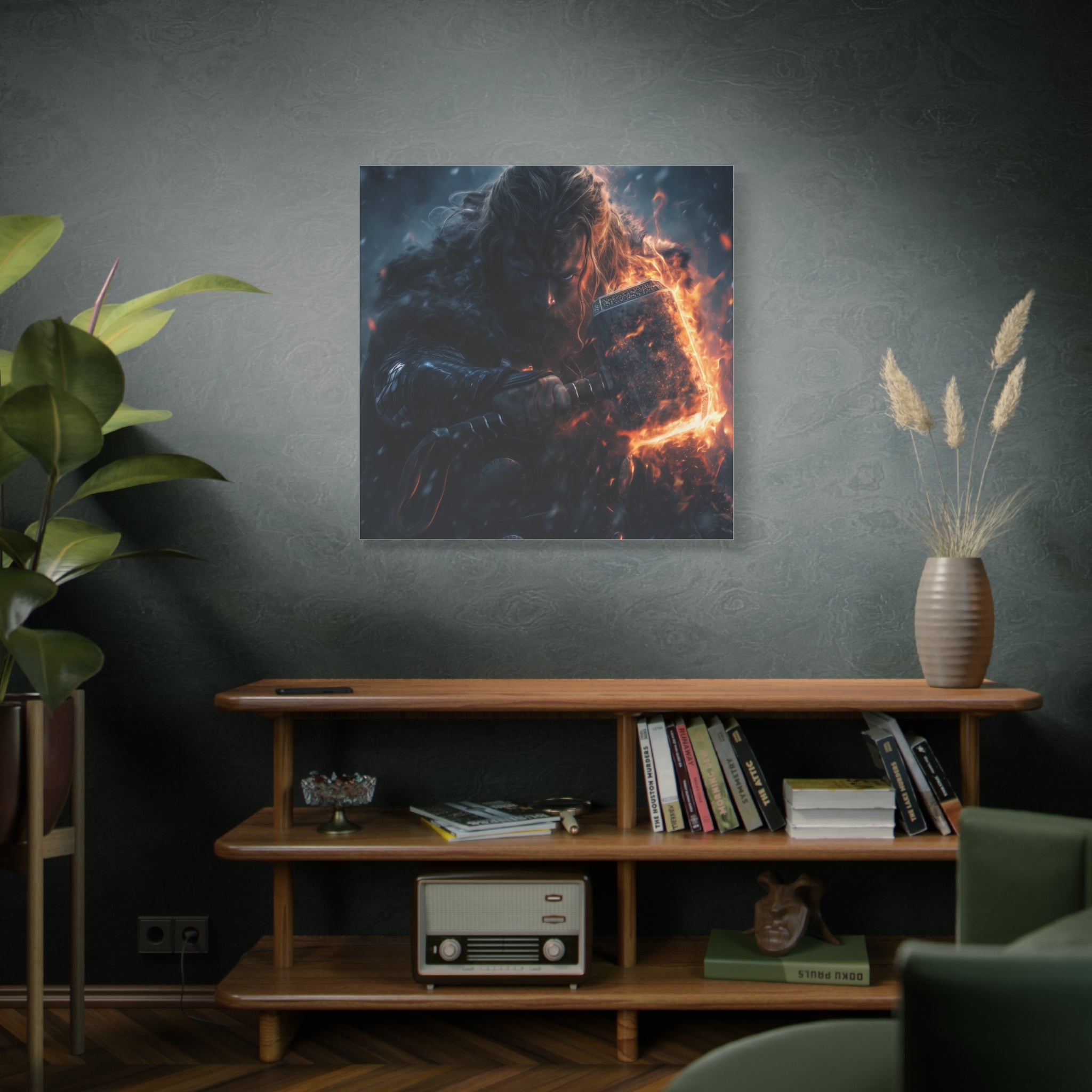 Norse God Thor Canvas Wall Decor