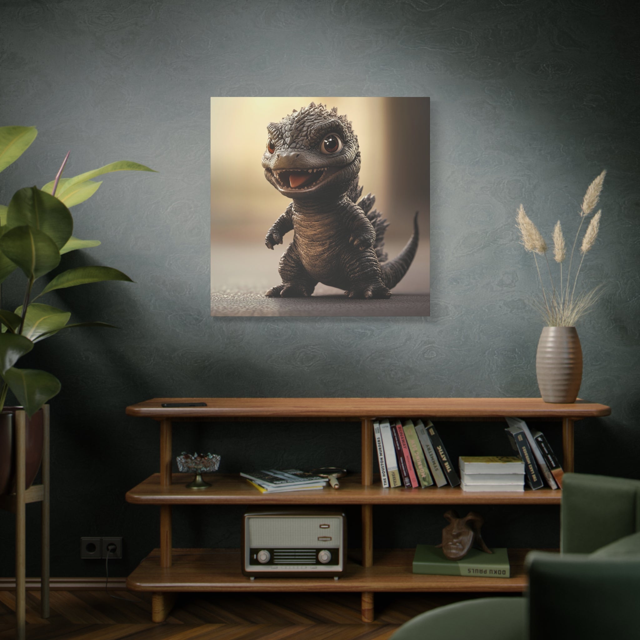 Baby Godzilla Canvas Print