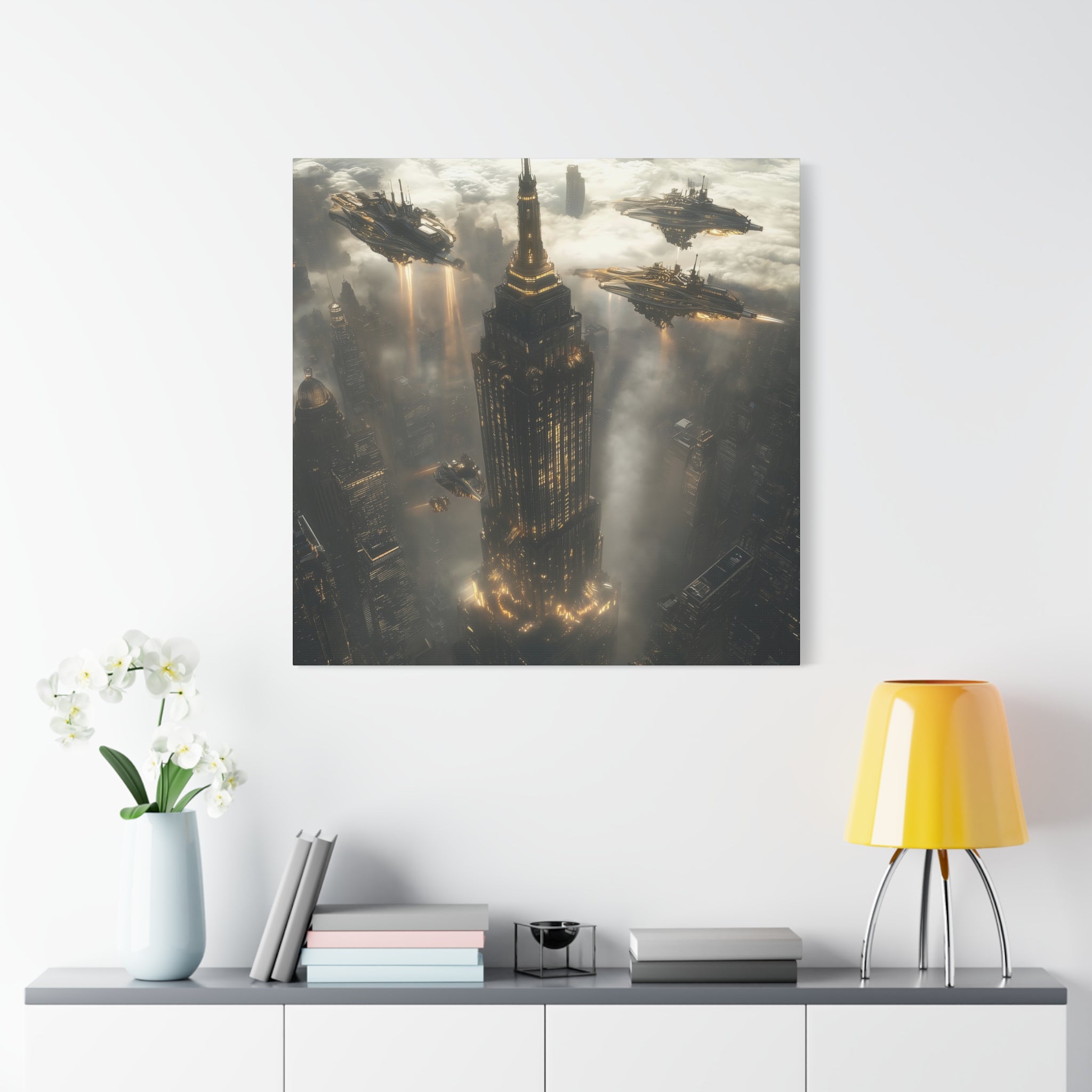Cyberpunk Empire State Building