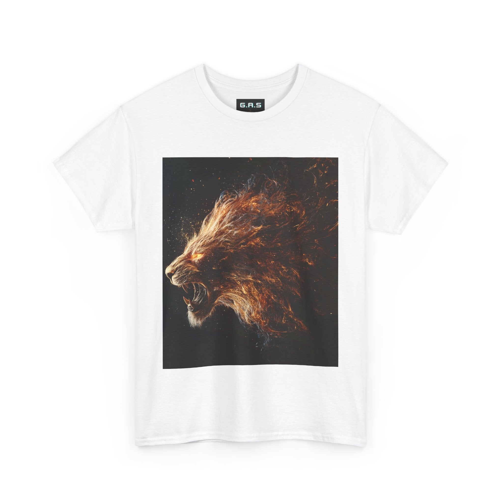 Majestic Fire Lion Graphic Tee