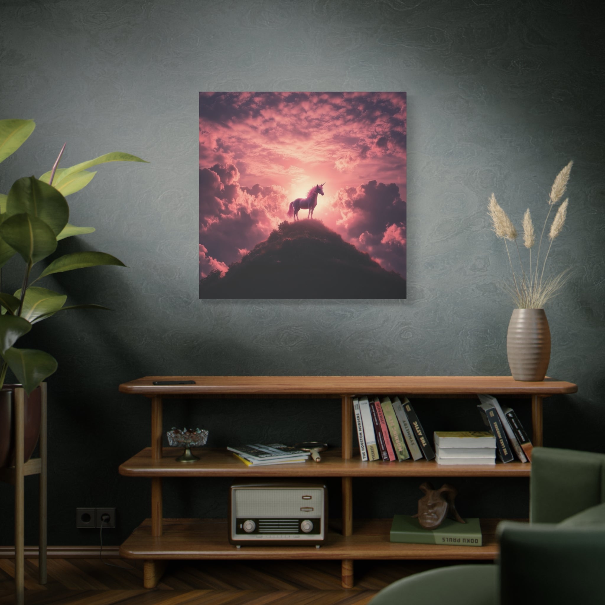 Magical Unicorn Canvas Art, Whimsical Wall Decor, Enchanted Home Accent, Fantasy Gift, Inspirational Decoration
