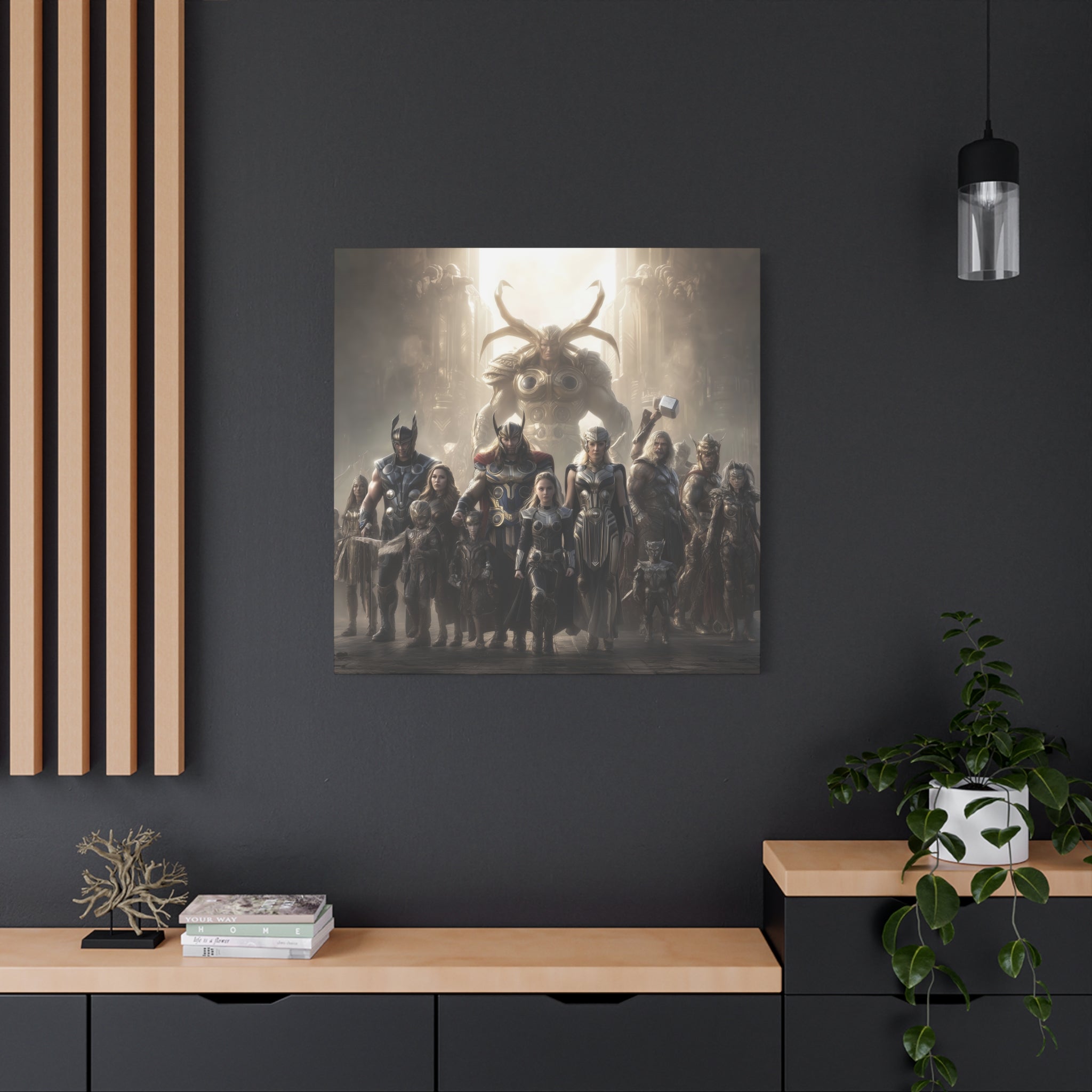 Heroic Mythology Canvas Wall Art - Stretched Matte Print
