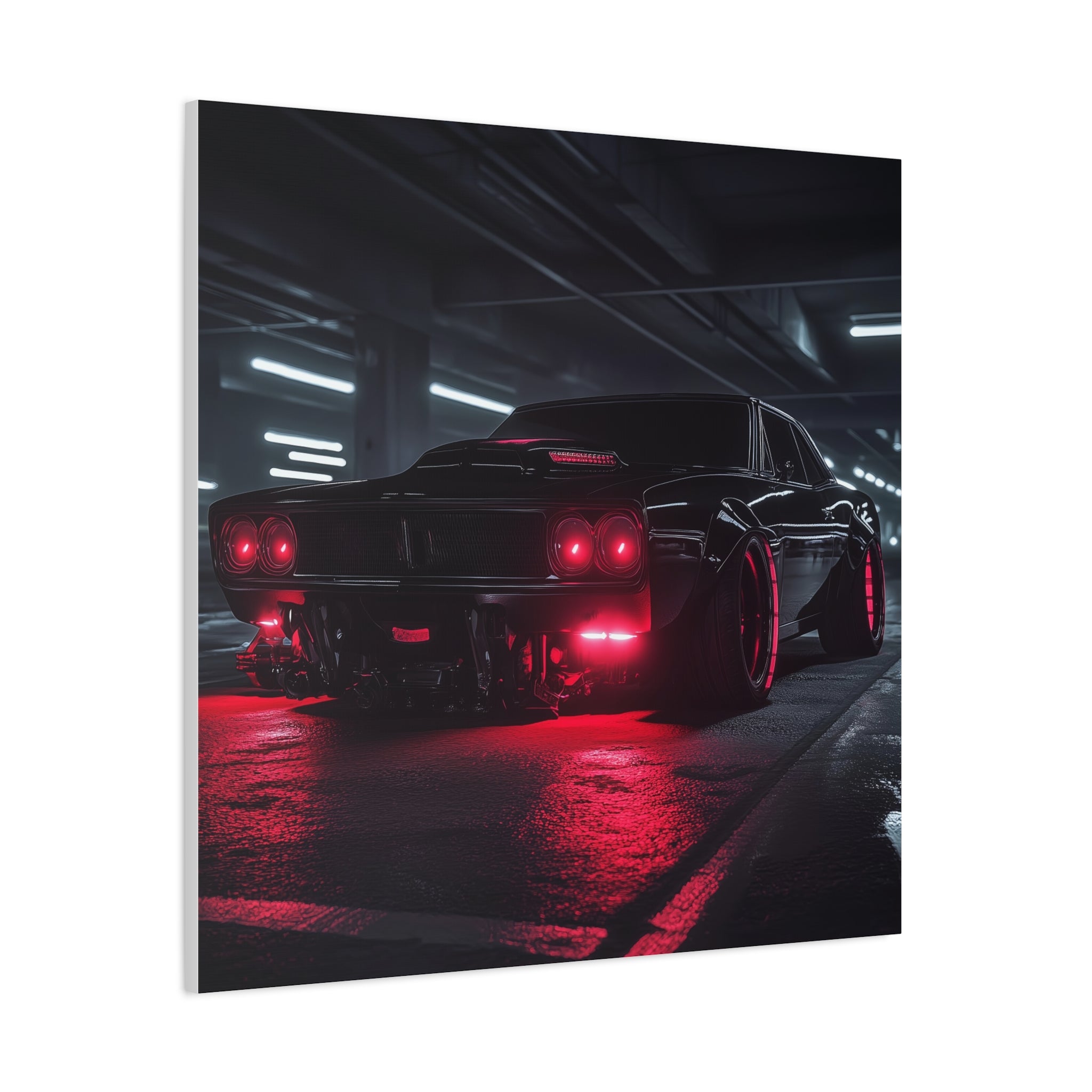 1964 Pontiac GTO with Red Neon Lights
