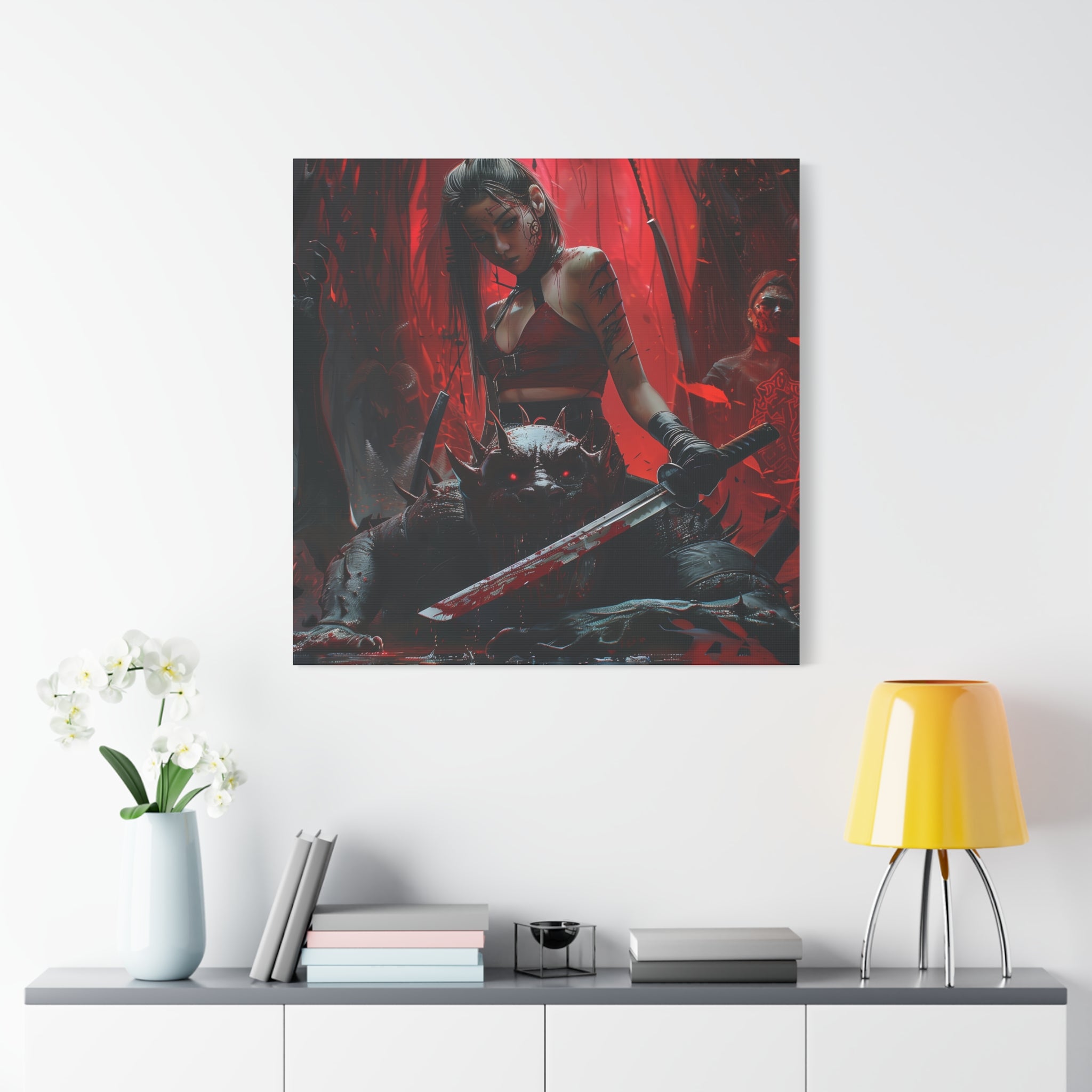 Gothic Canvas Art - Demon Slayer Fantasy Wall Decor