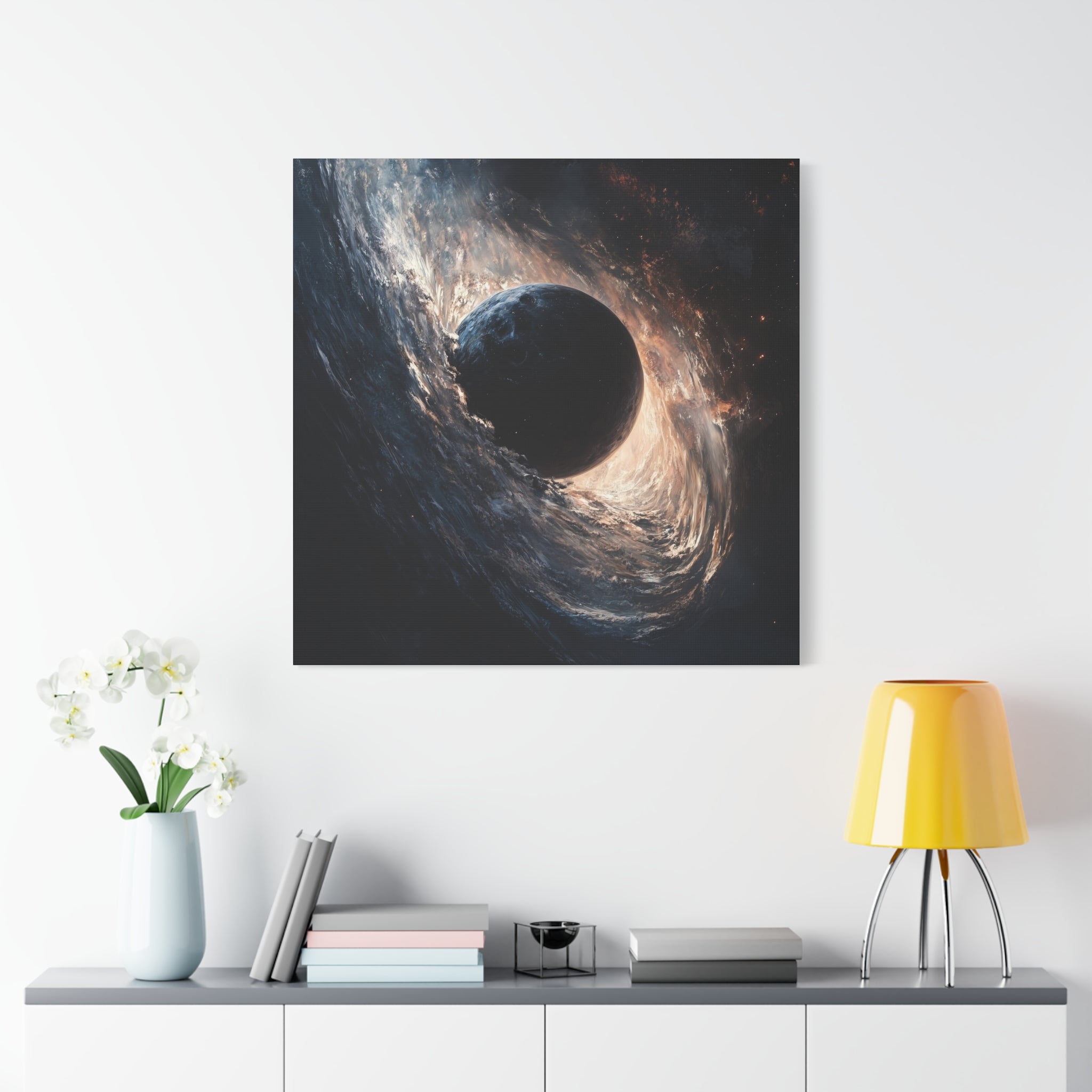 Galactic Ocean Canvas Art | Abstract Space Wall Decor