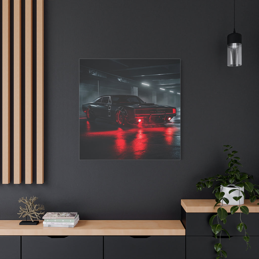 1969 Dodge Charger RT 426 Hemi In Black With Red Lights