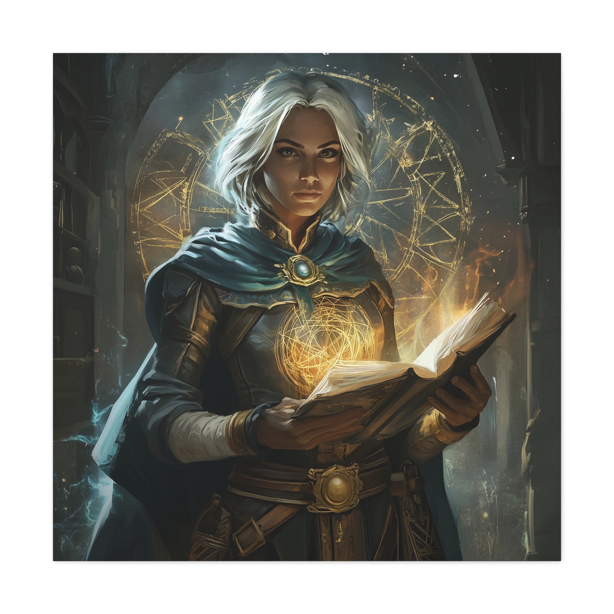 Fantasy Wall Art - Enchanted Sorceress Canvas Print