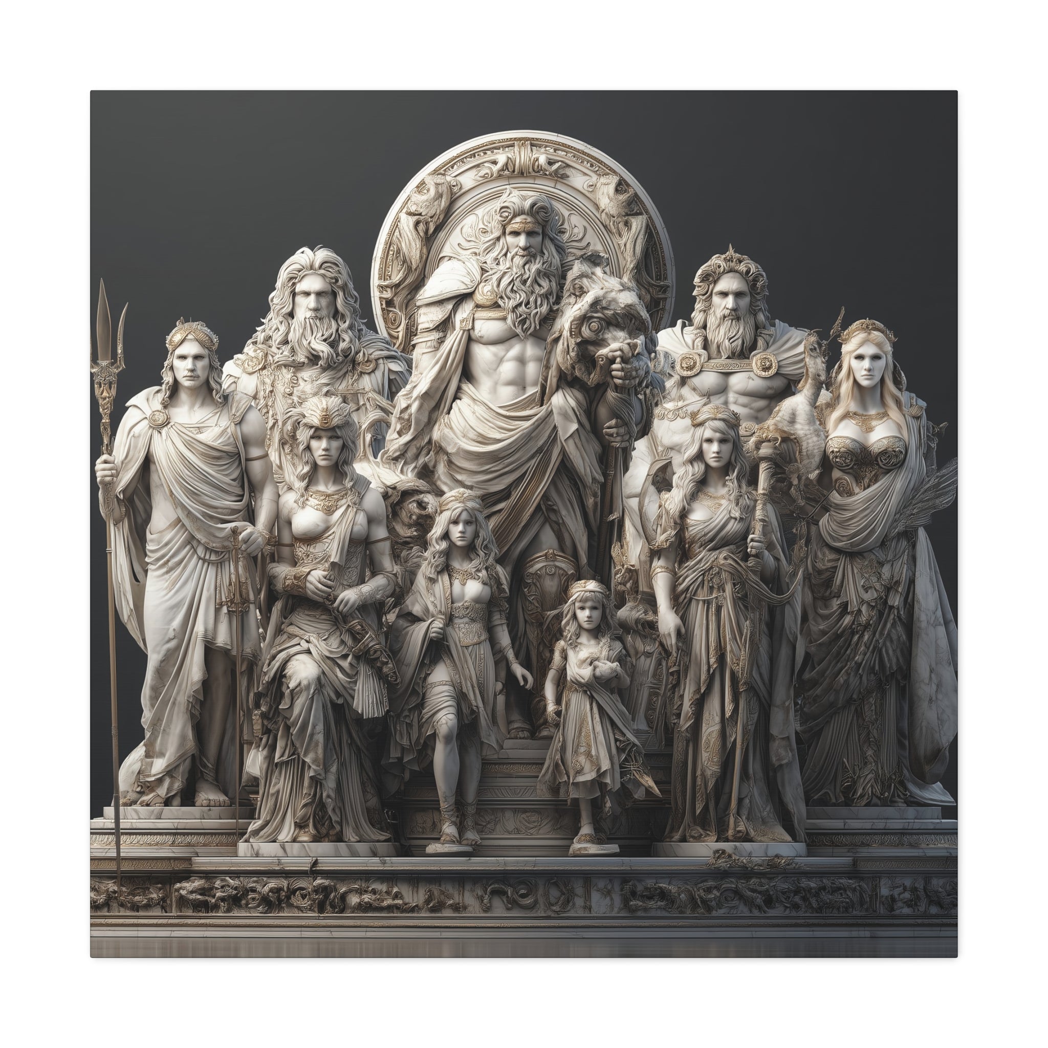 Mythical Gods Canvas Art - Stretched Wall Décor for Home & Office