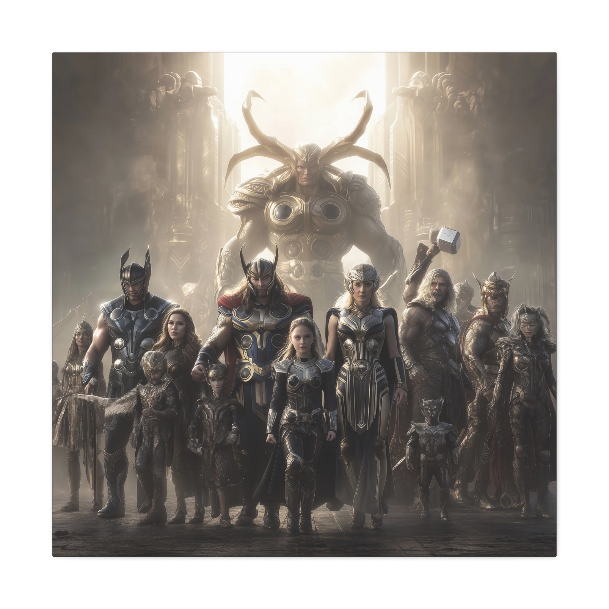 Heroic Mythology Canvas Wall Art - Stretched Matte Print