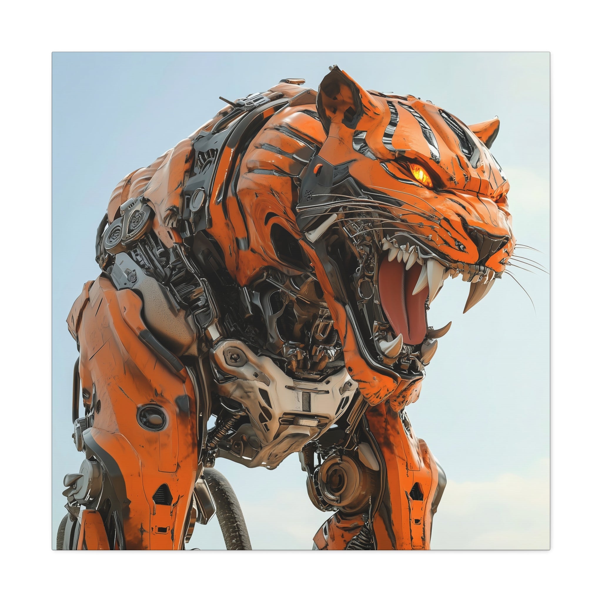 Robotic Tiger Wall Art