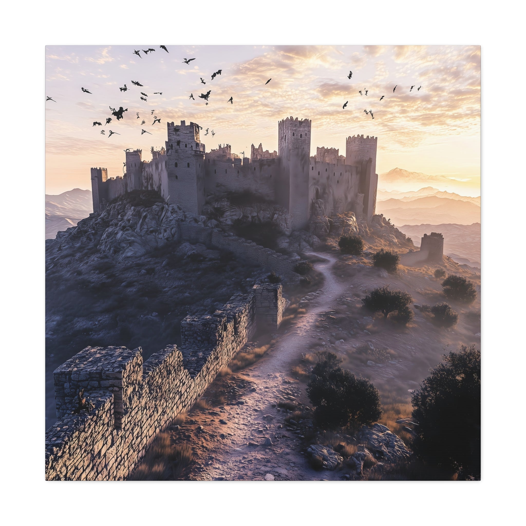 Medieval Castle Canvas Wall Art