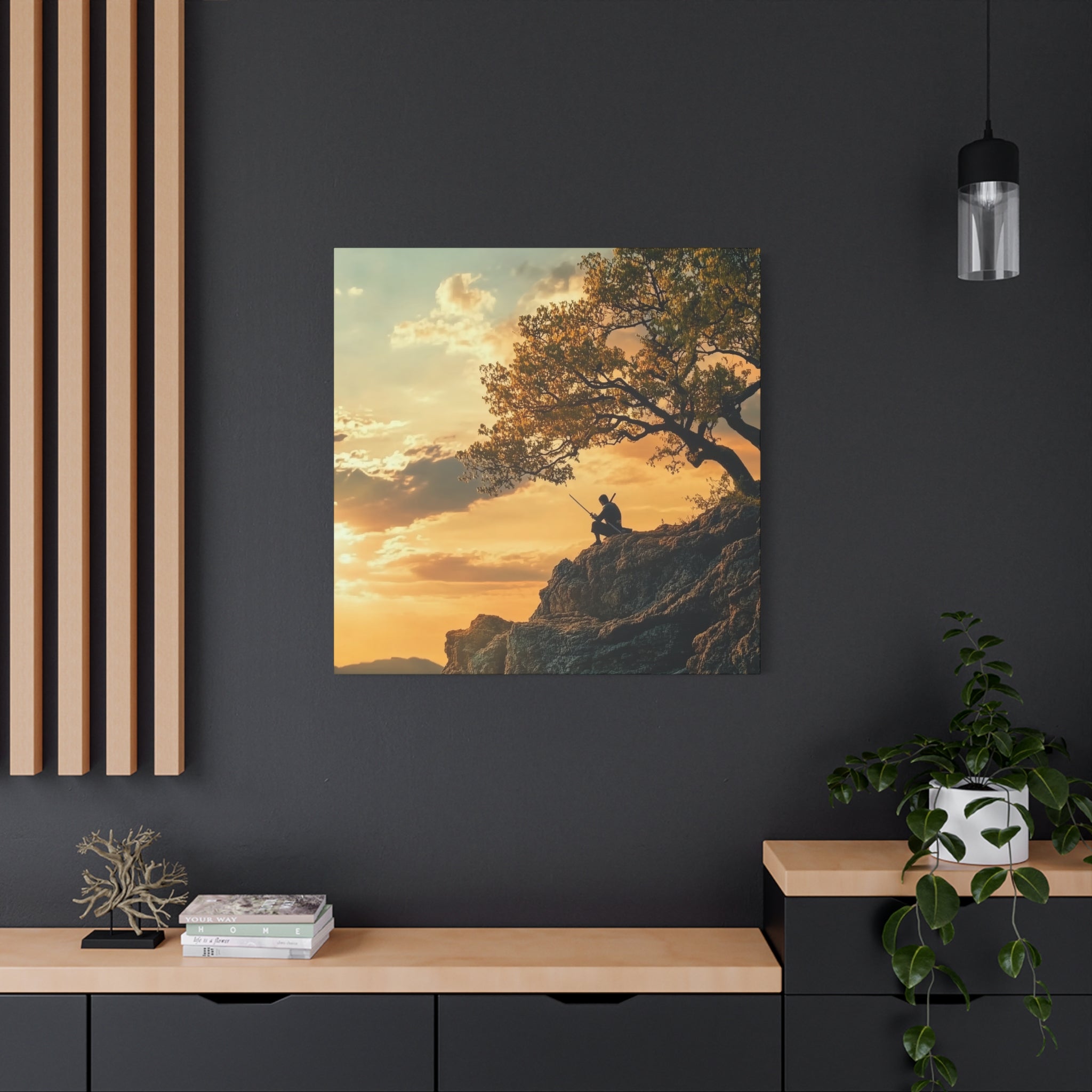 Nature-Inspired Serenity at Sunset Wall Art