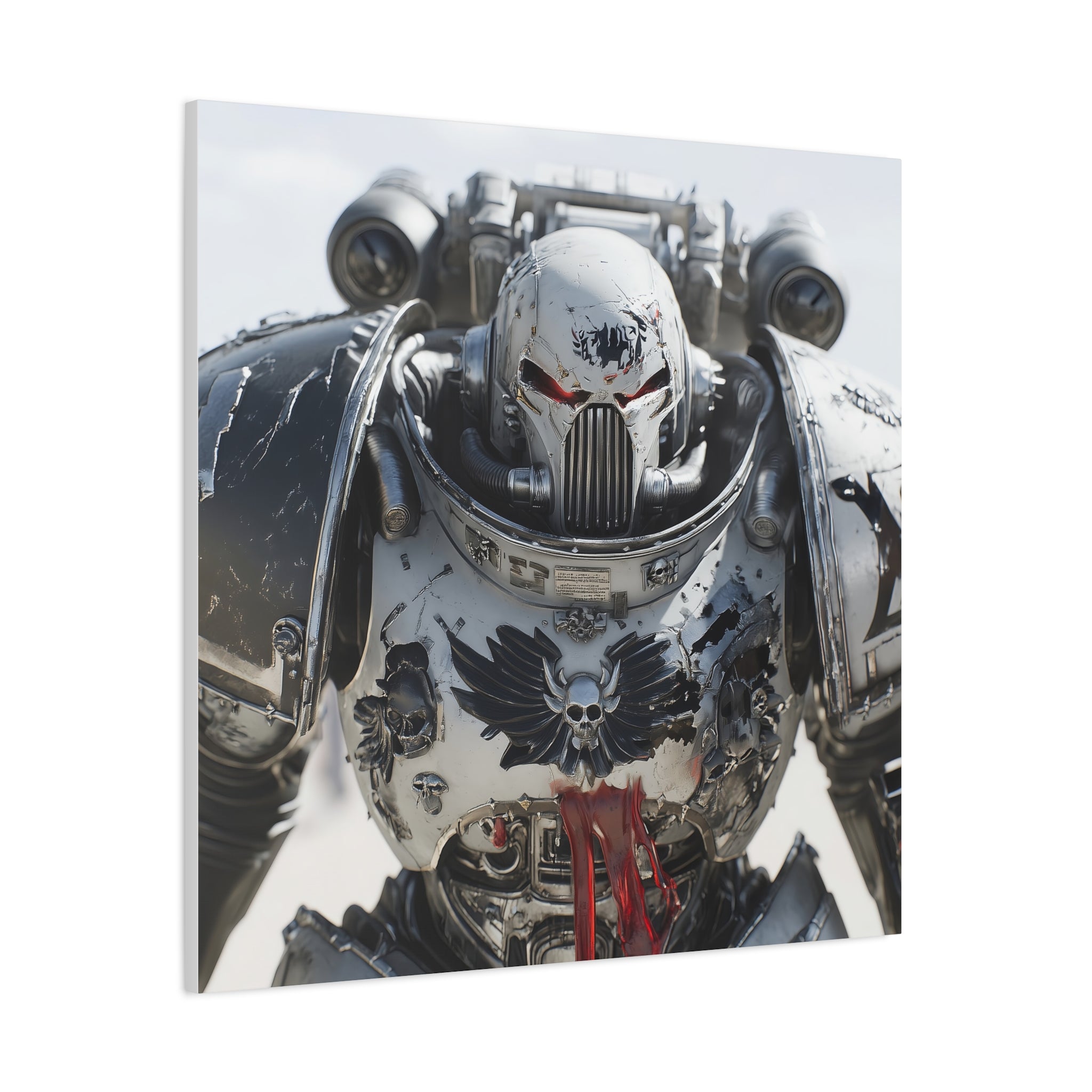 Warhammer Unyielding Grey Knight  Canvas Wall Art