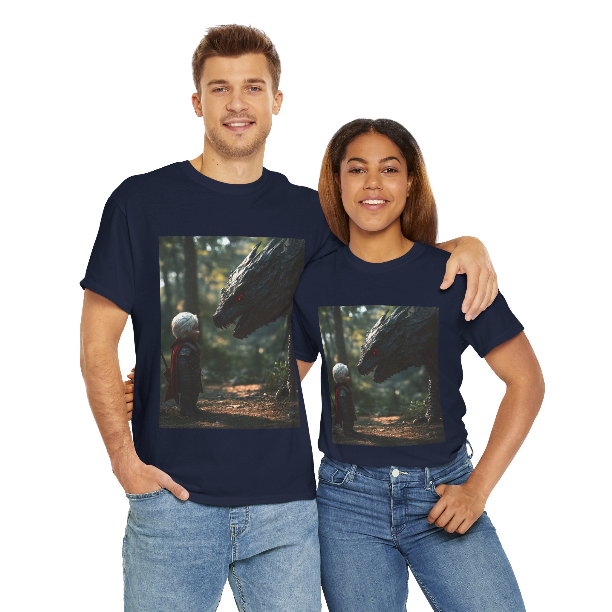 Baby Geralt Meets A Wyvern Tee