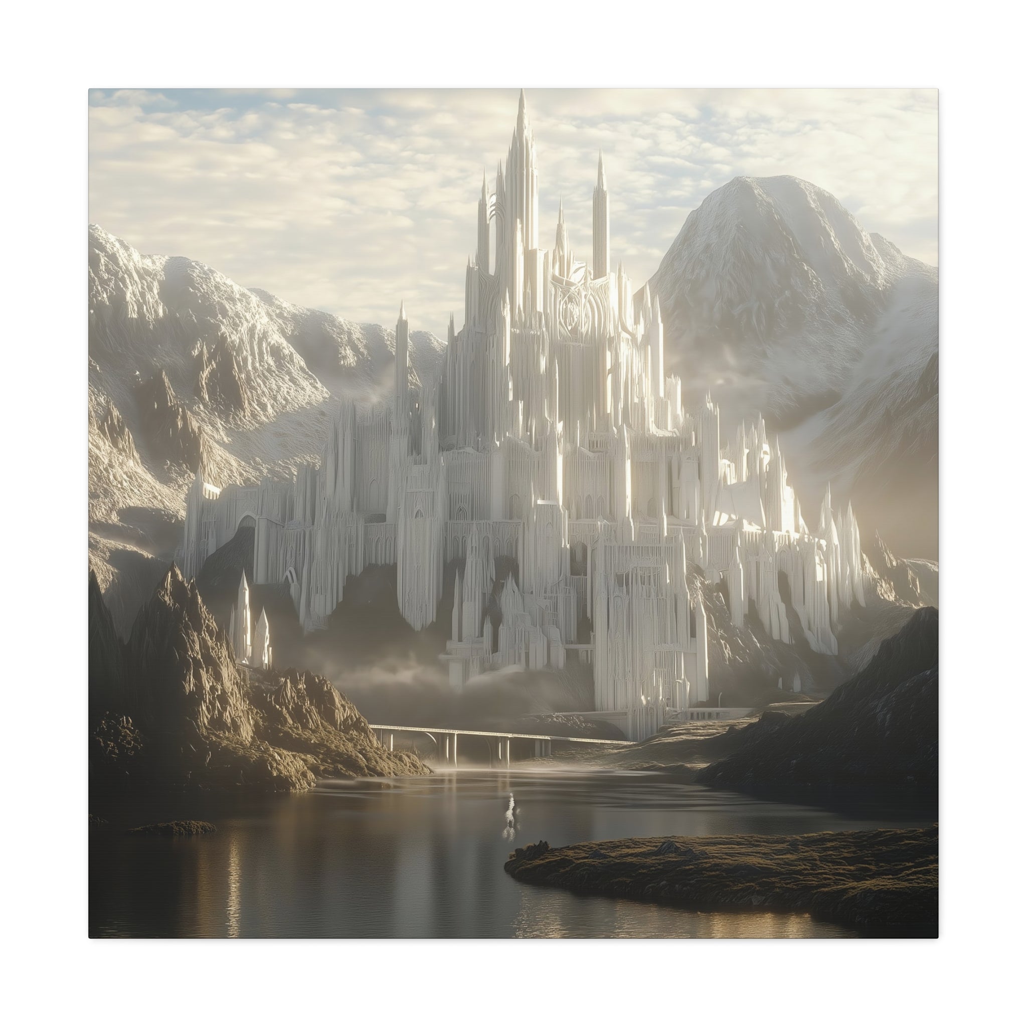The White City Fantasy Landscape Canvas Wall Art