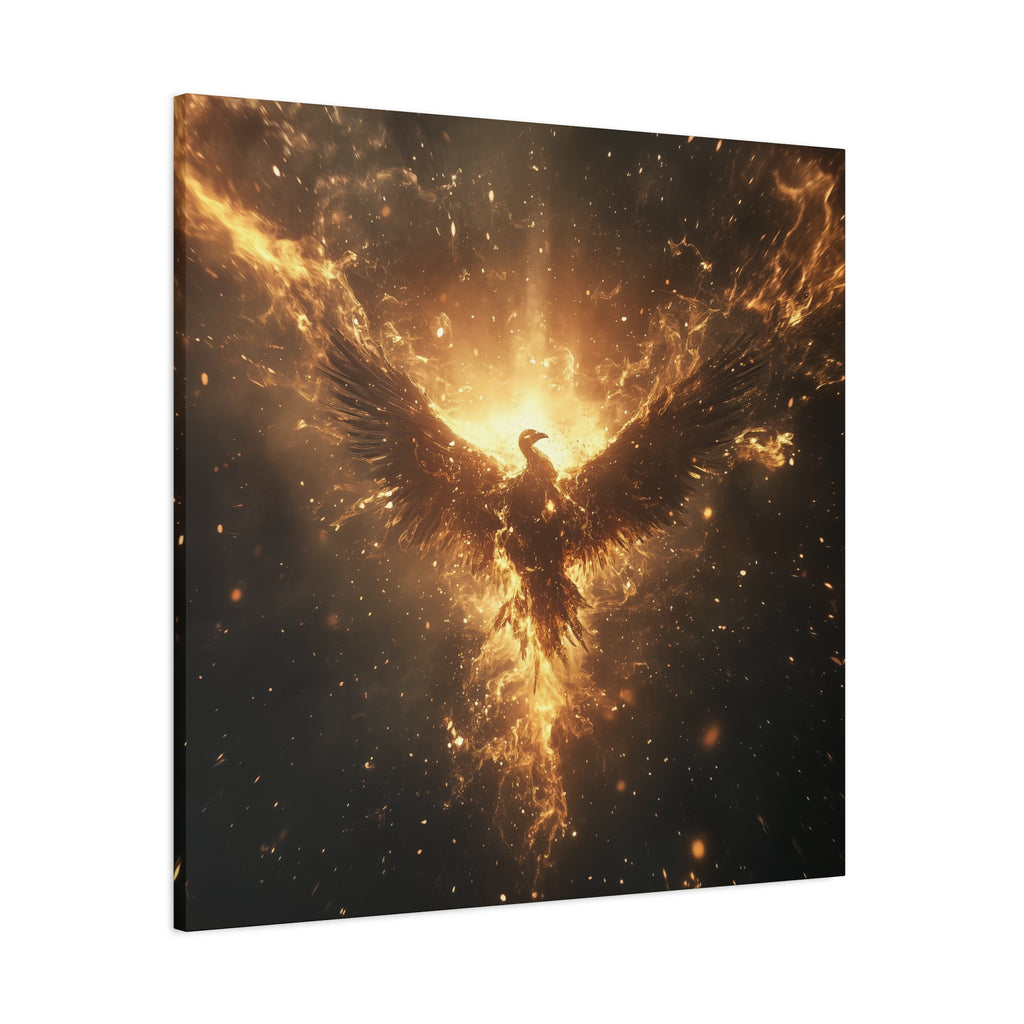 Ethereal Phoenix Canvas Art Print, Fantasy Decor, Wall Art, Gift for Friends, Home Decor, Inspirational Artwork