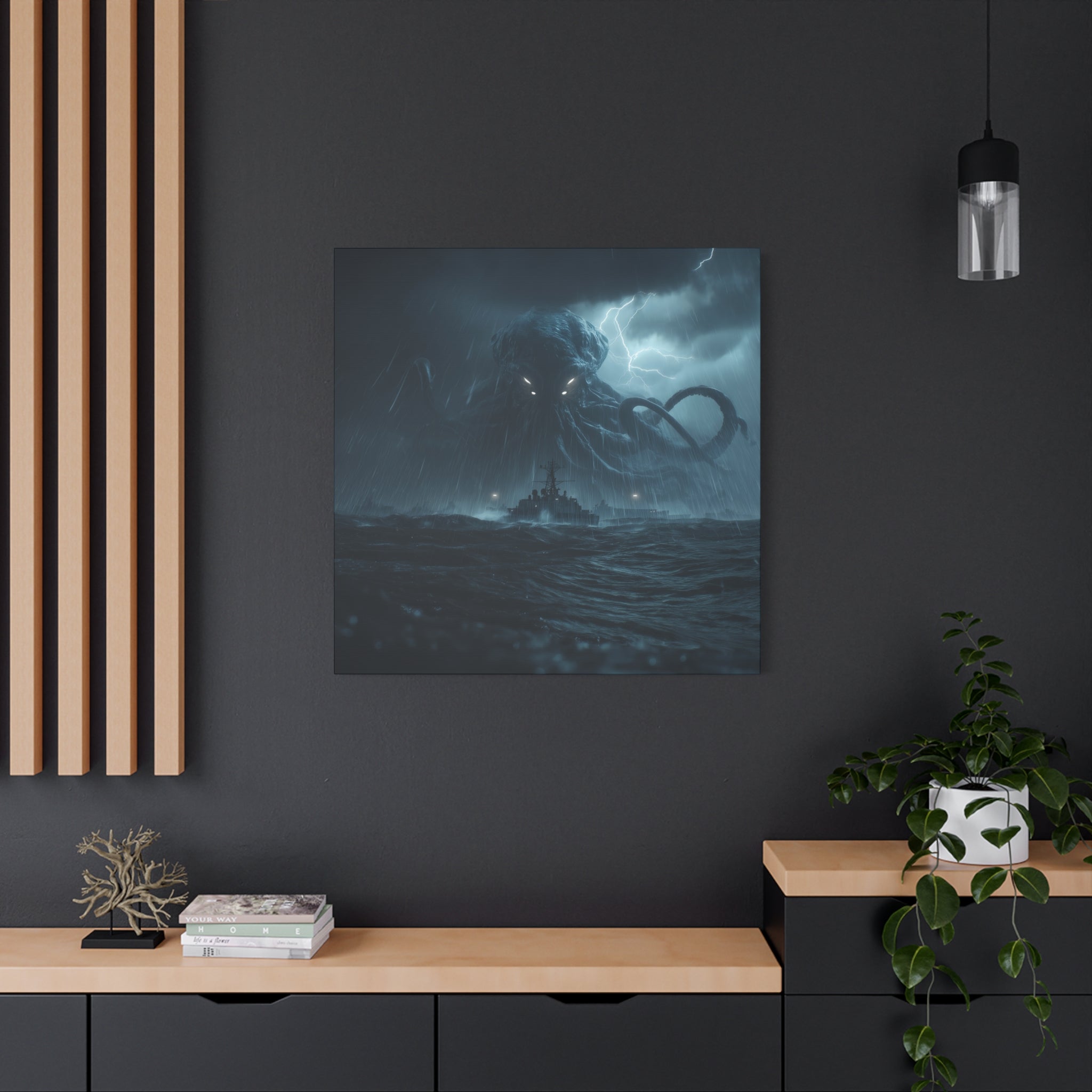 Cthulhu Art Canvas Print - Dark Mythology Wall Decor