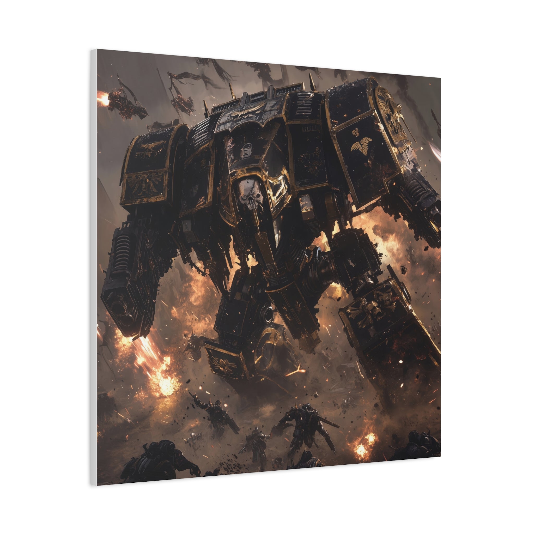 Warhammer 40K Wall Art Canvas – Sci-Fi Battle Scene