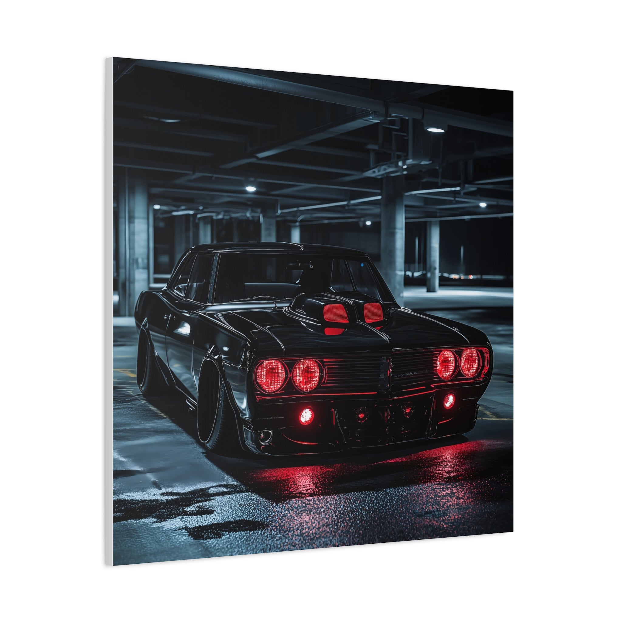 Muscle Car - 1964 Pontiac GTO with Red Neon Lights