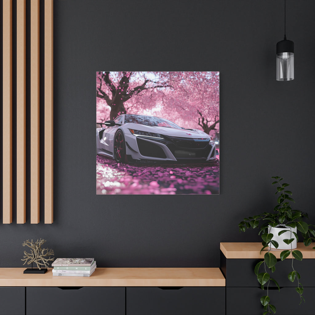 Honda NSX Type R in a Pink Cherry Blossom Field