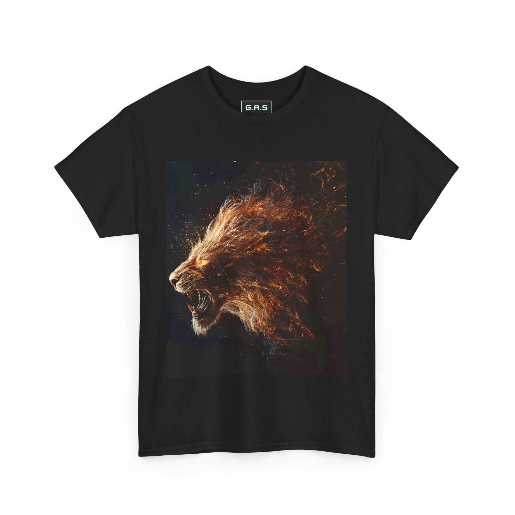Majestic Fire Lion Graphic Tee