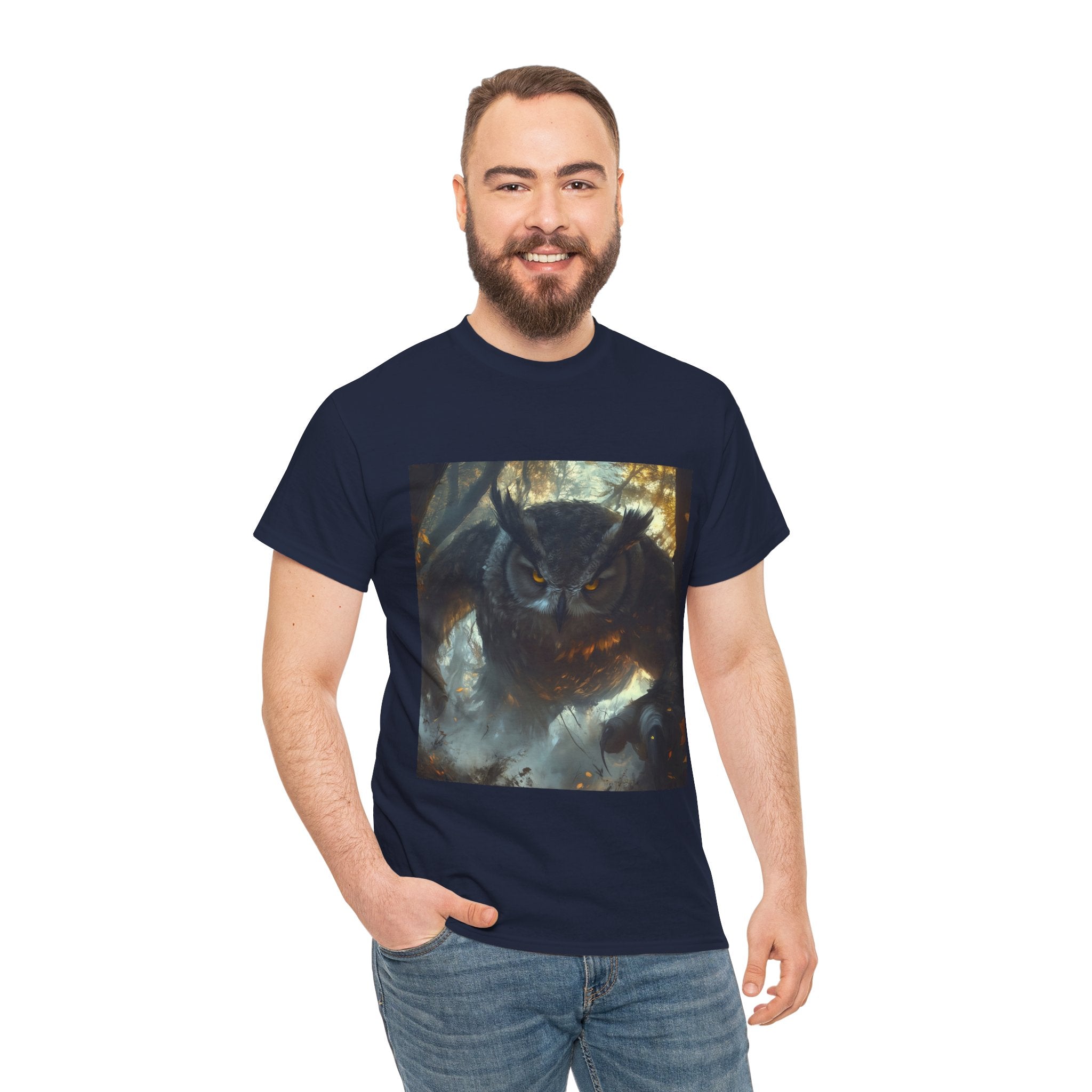 Mystical Owlbear T-Shirt | Unisex Heavy Cotton Tee